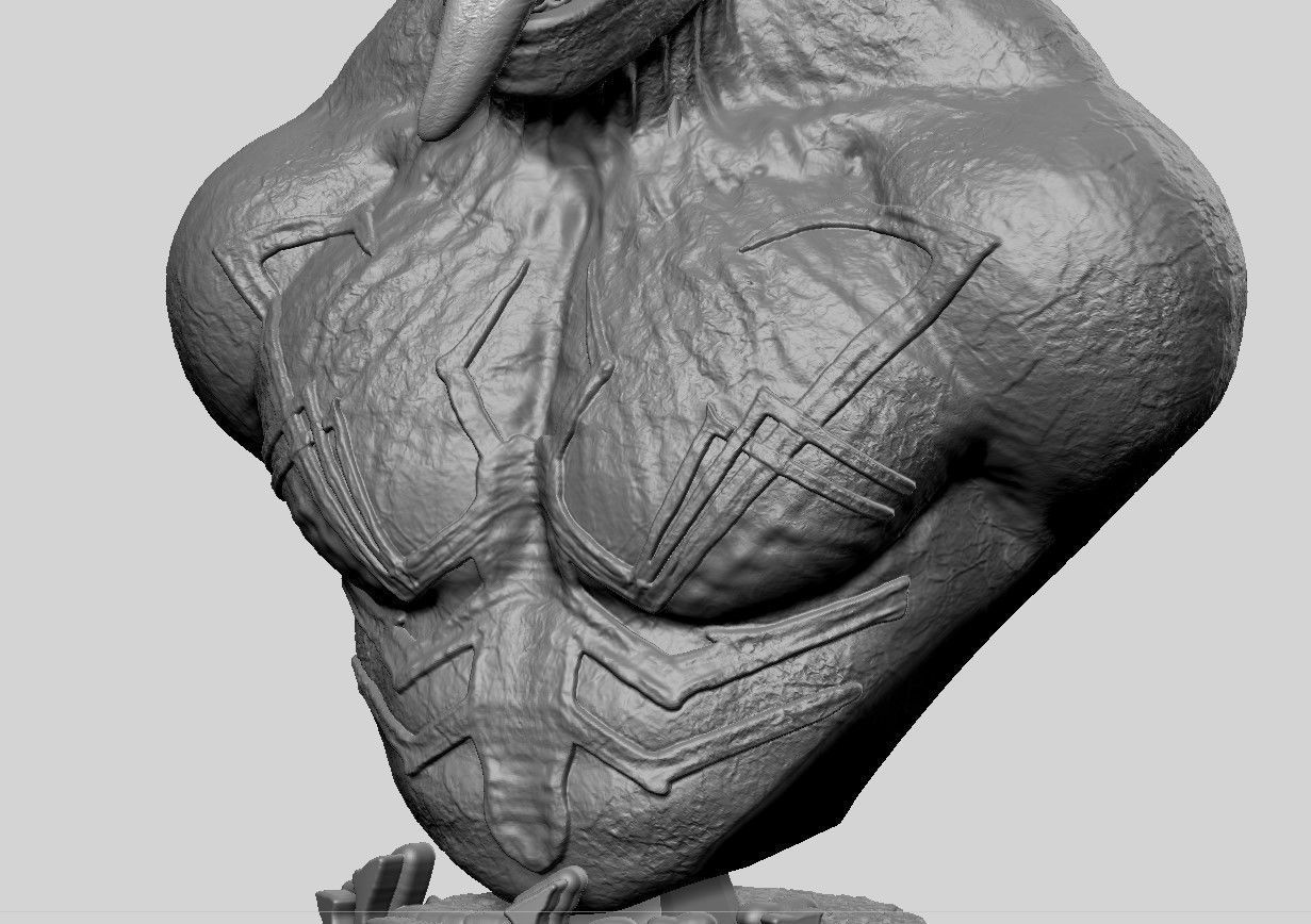 Venom Bust 3D print model_10