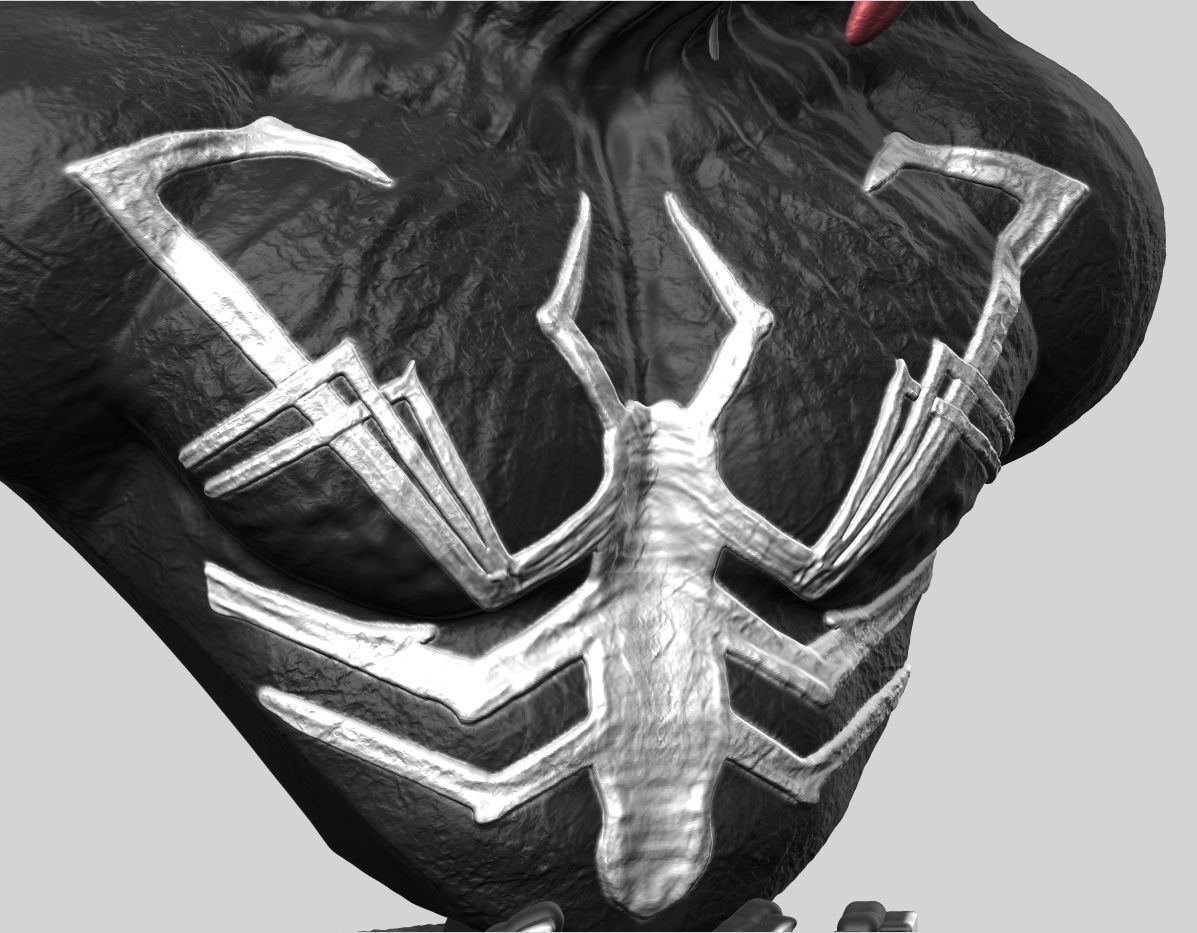 Venom Bust 3D print model_8
