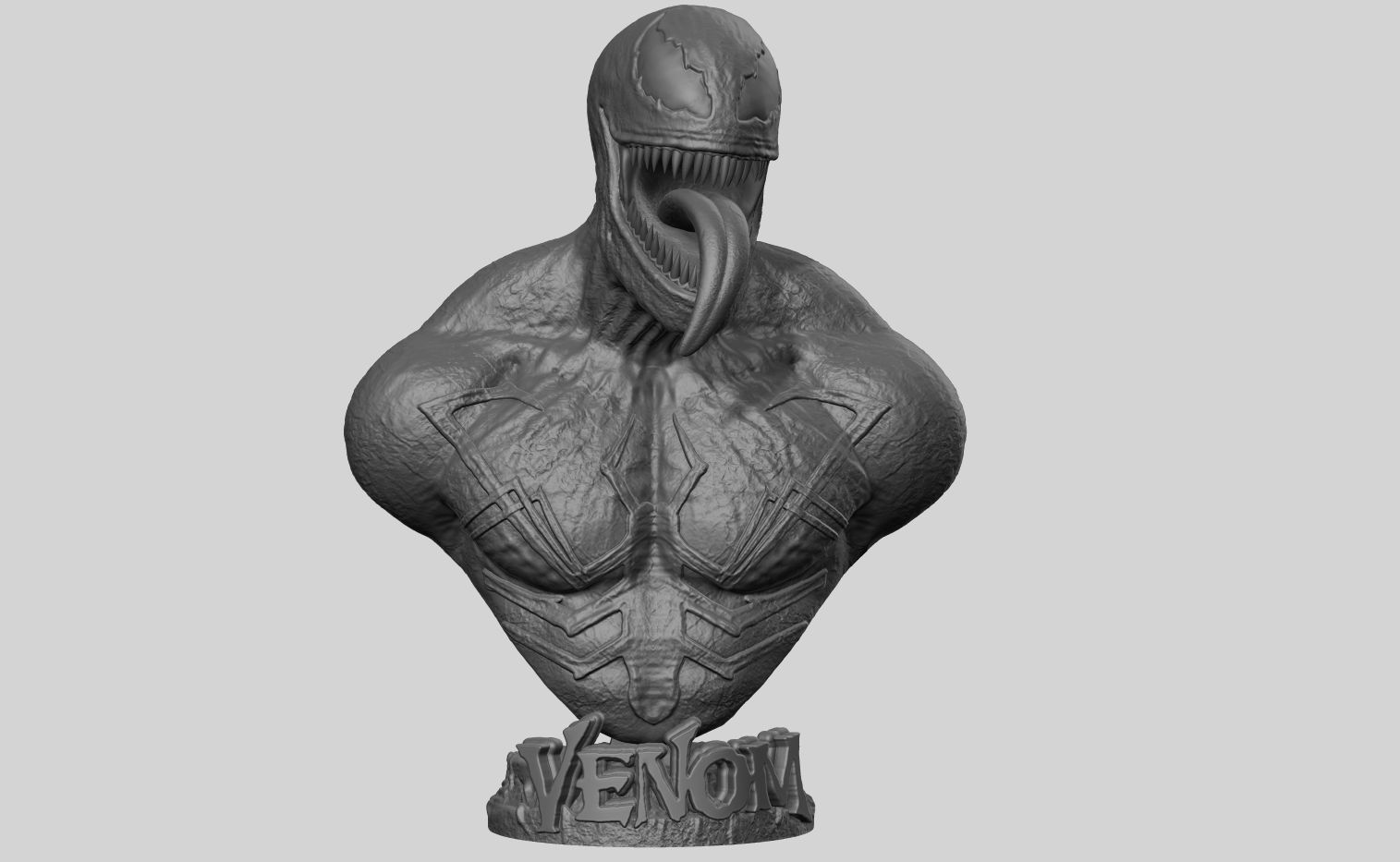 Venom Bust 3D print model_22
