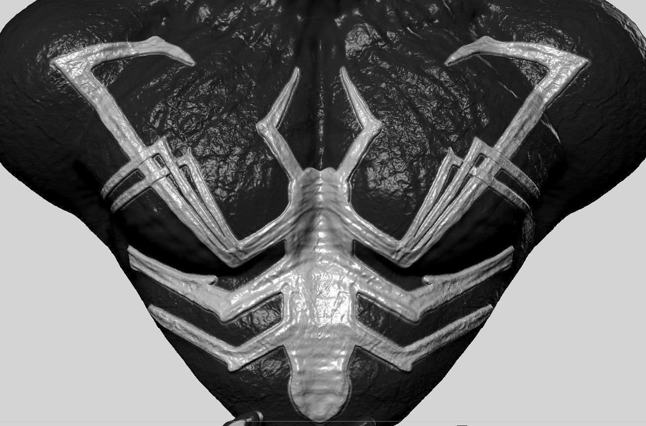 Venom Bust 3D print model_16