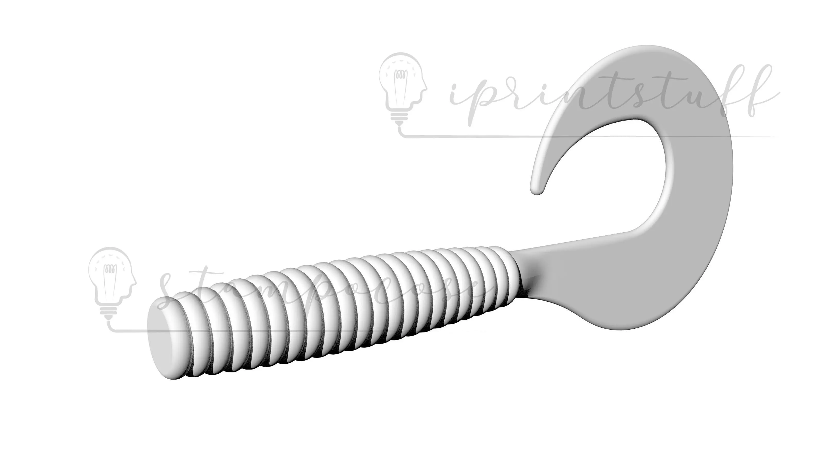 Rodan Grub Lure model and Mold 3D print model_0