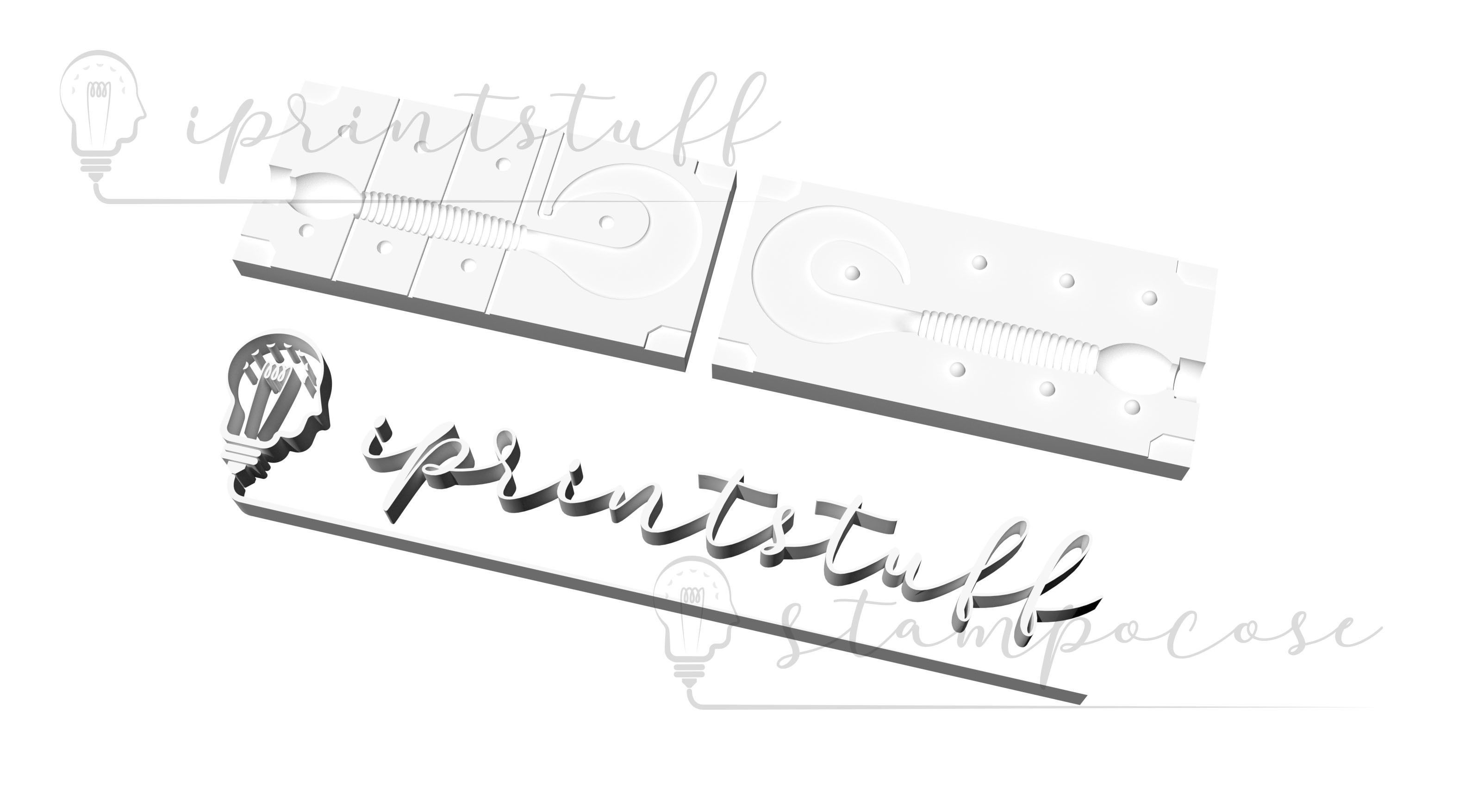 Rodan Grub Lure model and Mold 3D print model_1