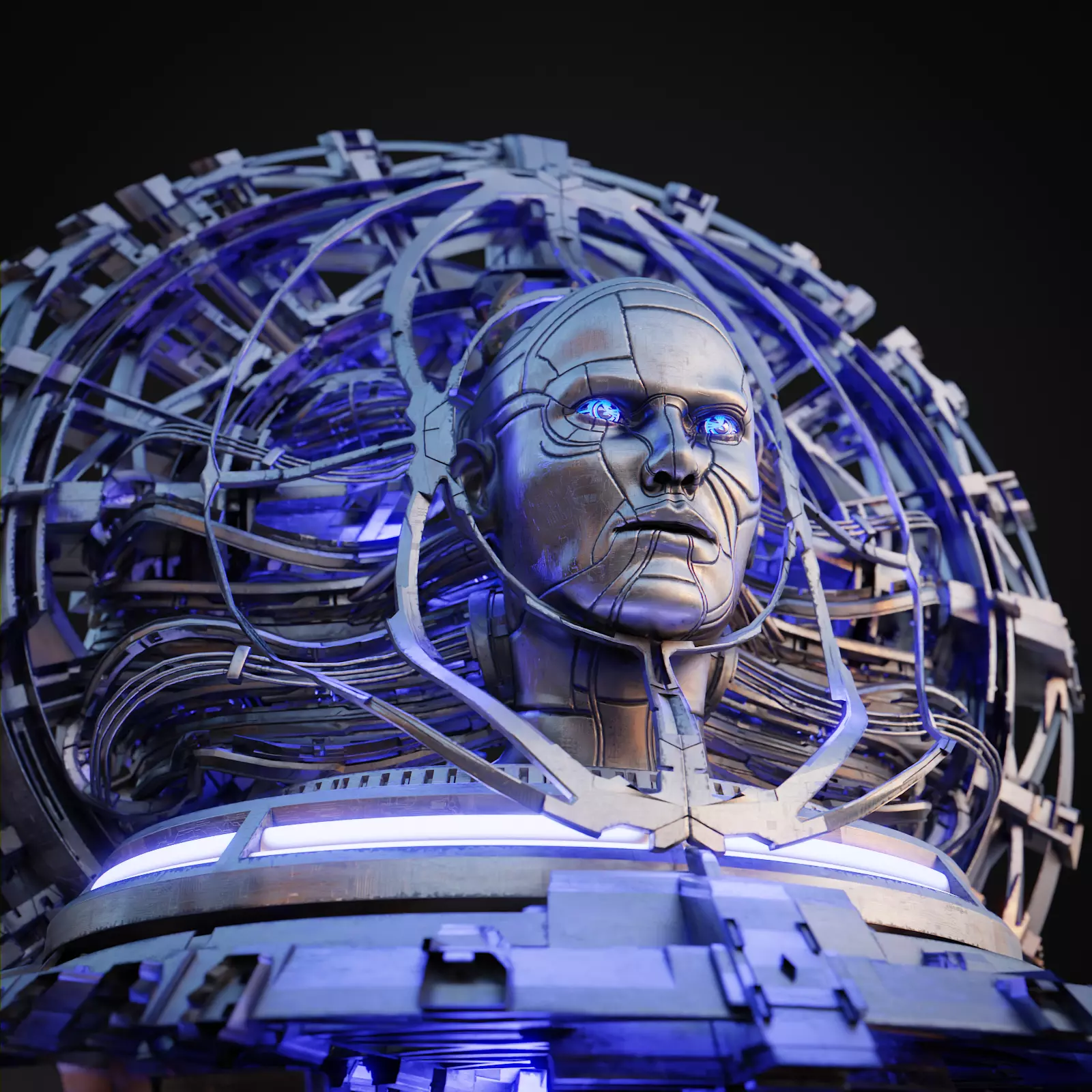 AI Queen 3D Model Low-poly 3D model_0