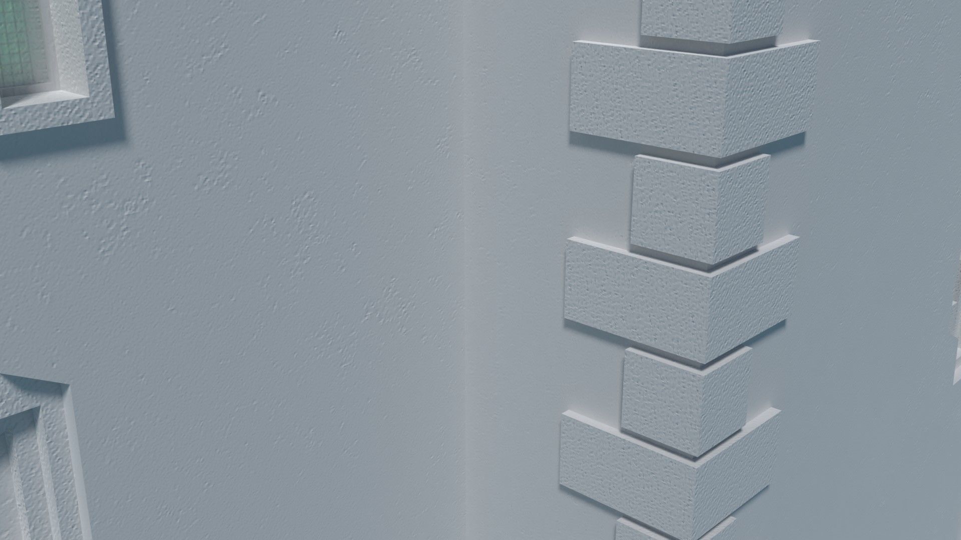 Reichsbahn Berlin Castle Concrete 2 Low-poly 3D model_11