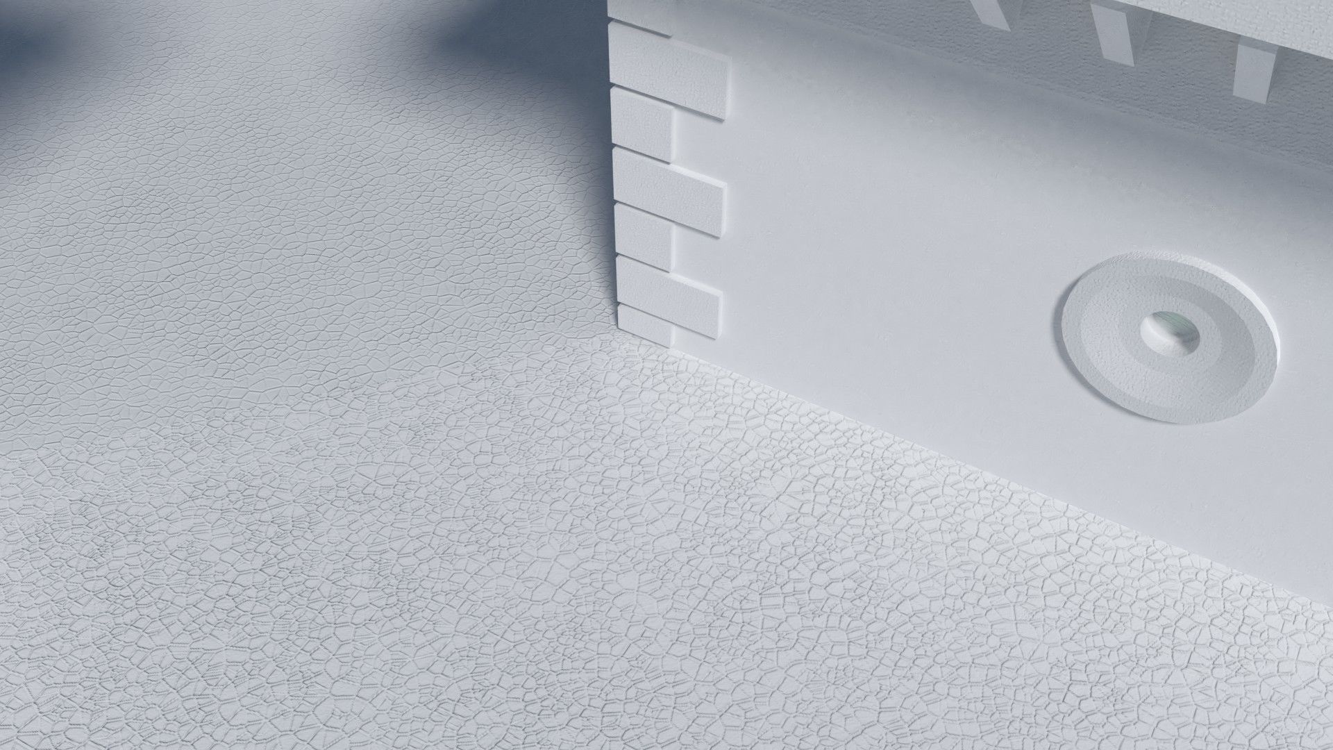 Reichsbahn Berlin Castle Concrete 2 Low-poly 3D model_12