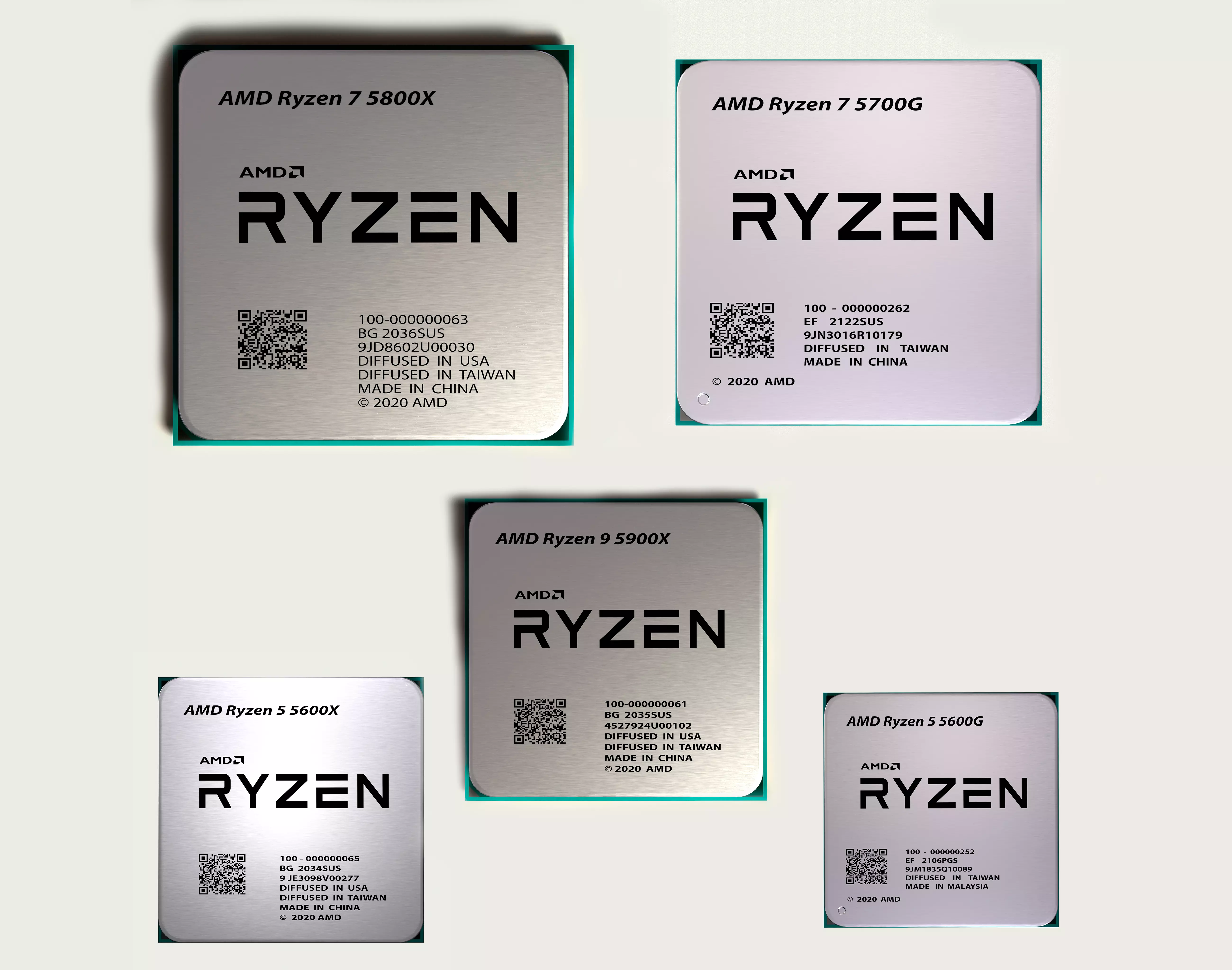 CPU AMD Ryzen 5 Generation 3D Model Collection_0