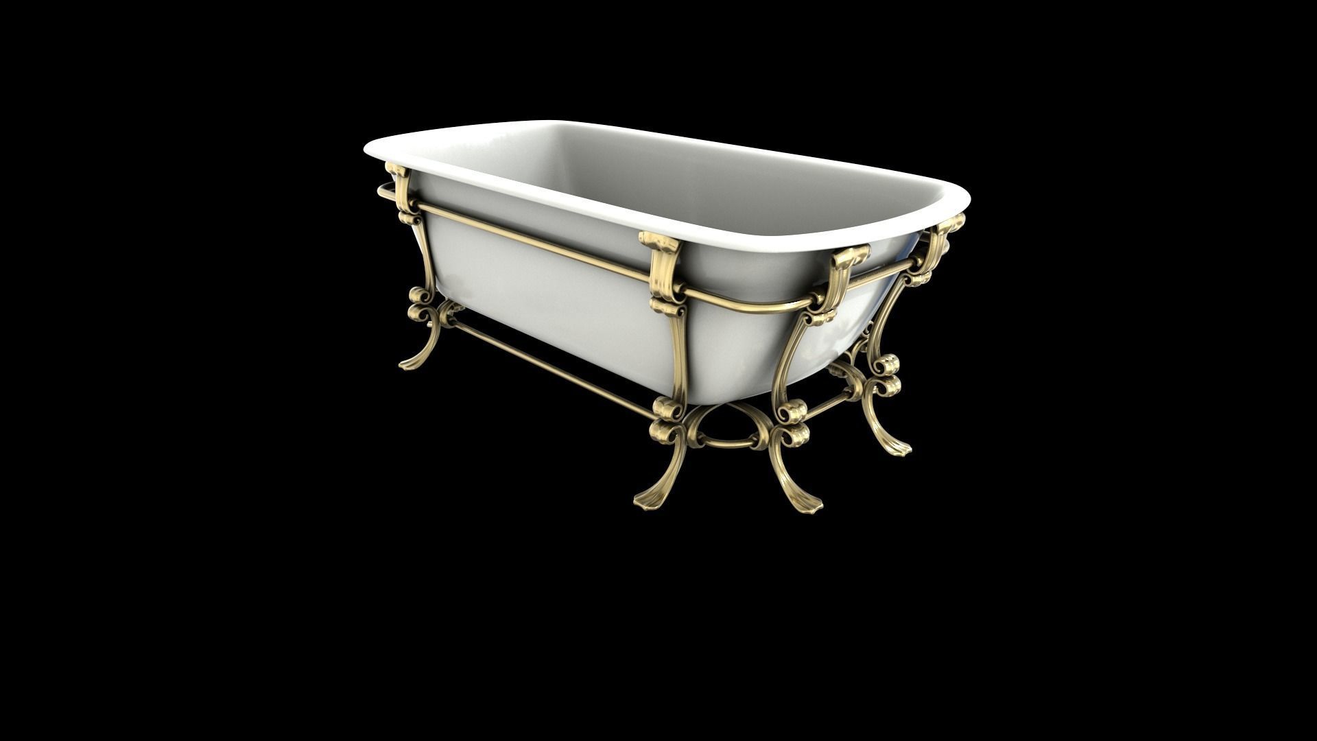 bathtub 3D model_5