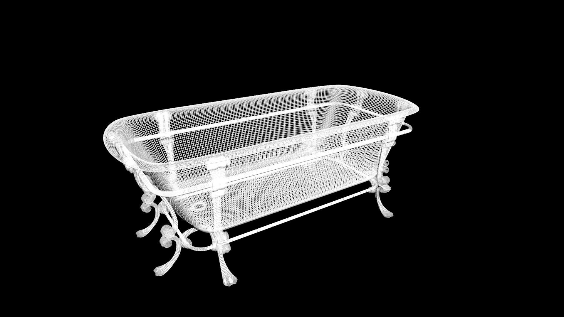 bathtub 3D model_6