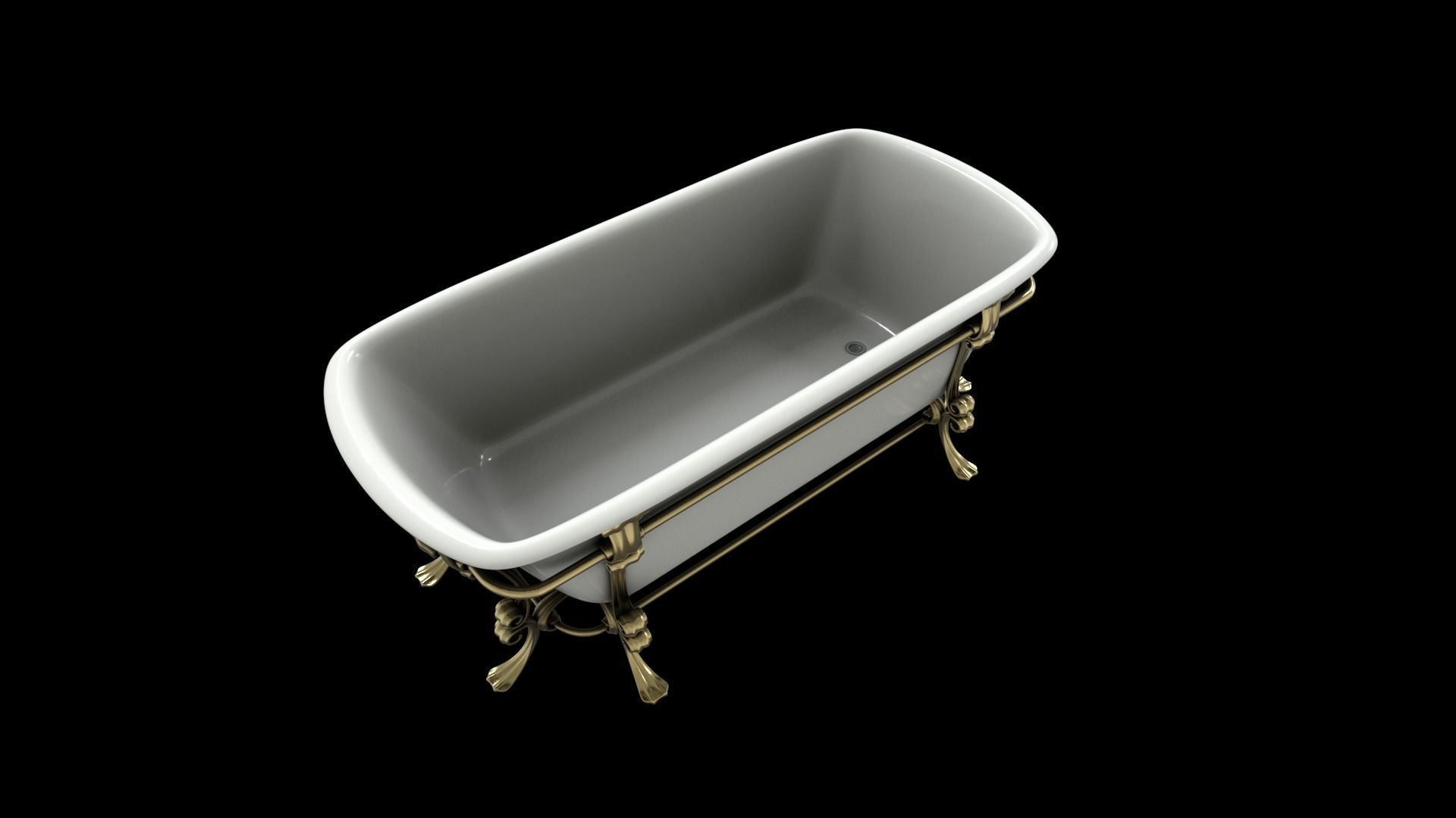 bathtub 3D model_4