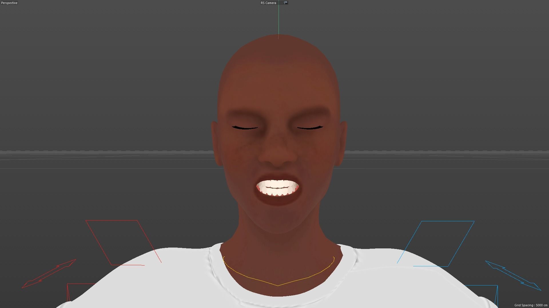 Cartoon Athlete Rigged Derick 3D model_16