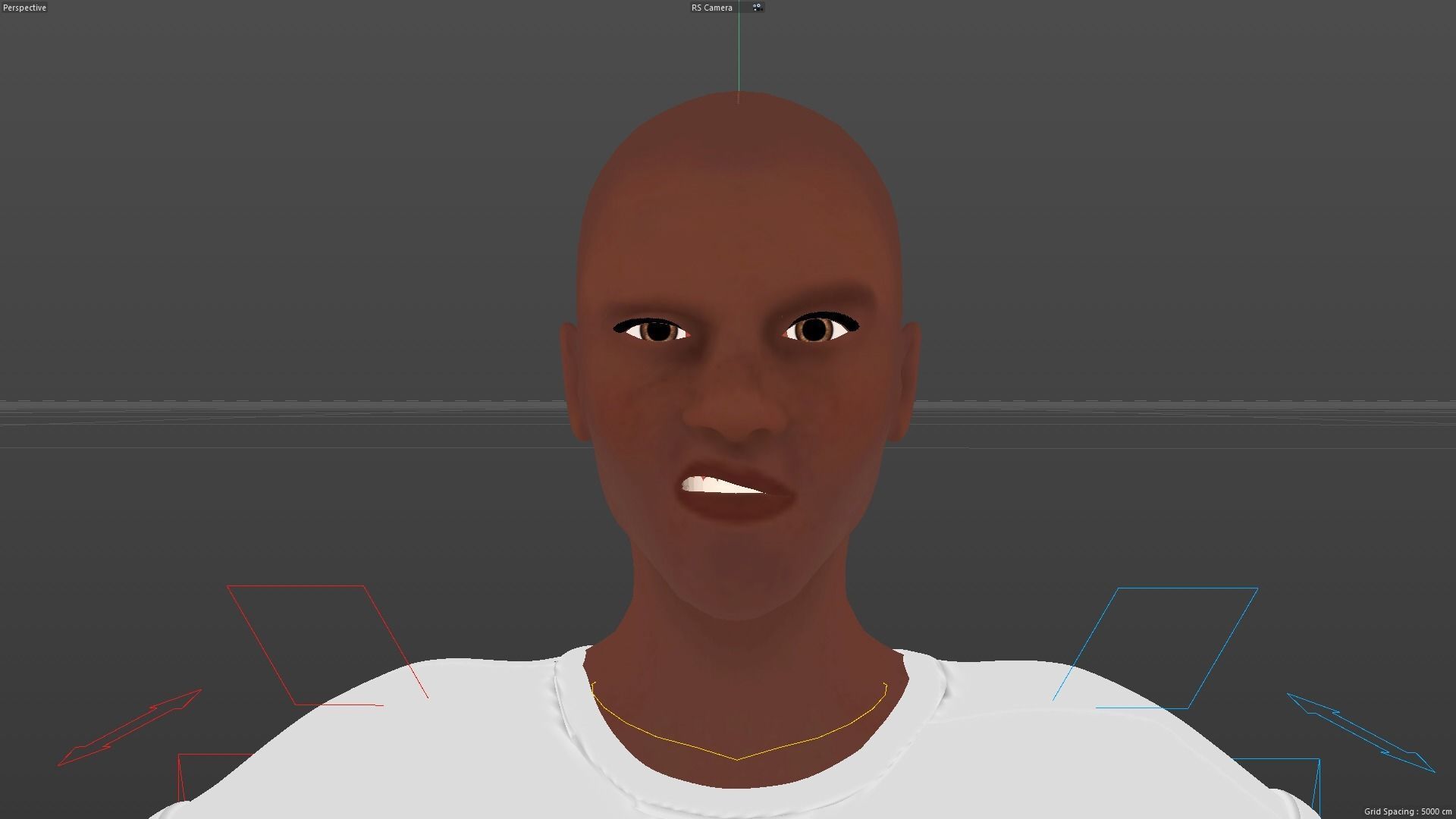 Cartoon Athlete Rigged Derick 3D model_14