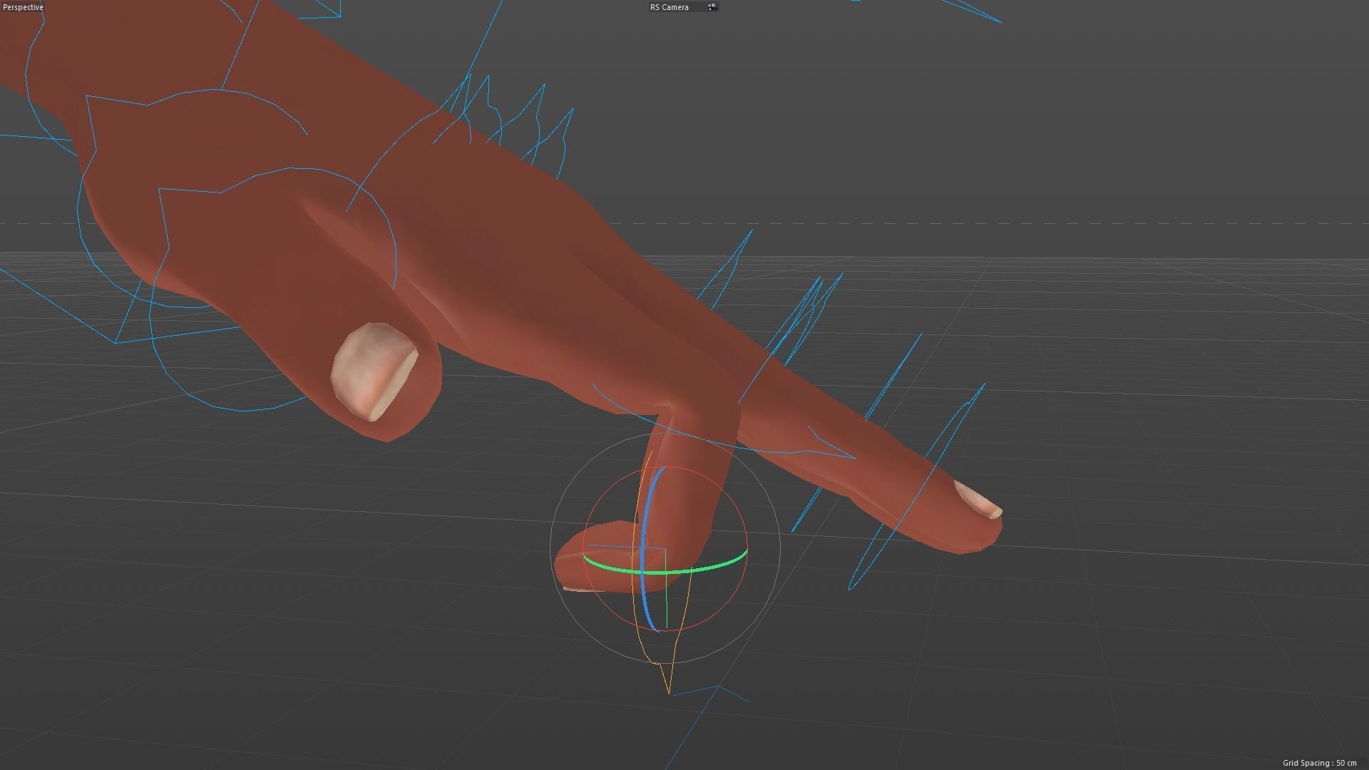 Cartoon Athlete Rigged Derick 3D model_13