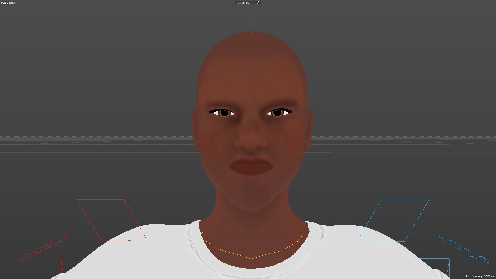 Cartoon Athlete Rigged Derick 3D model_15