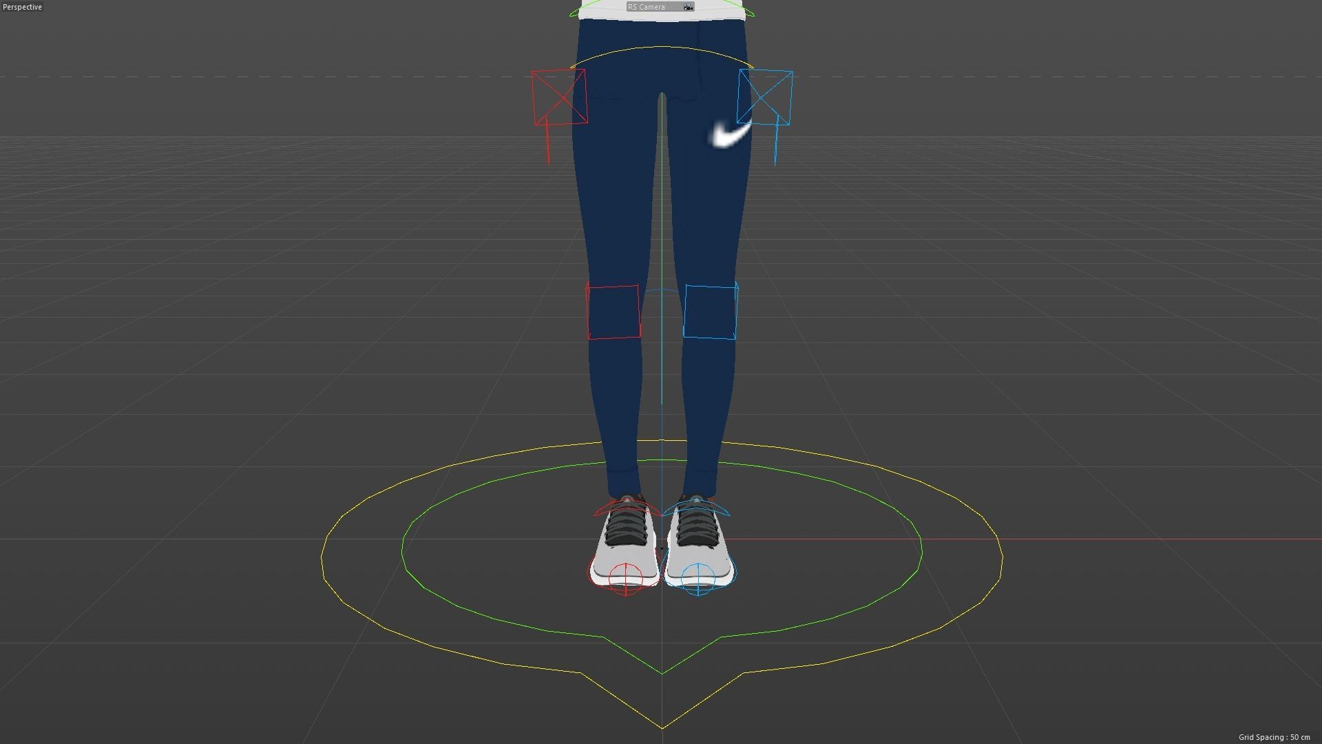 Cartoon Athlete Rigged Derick 3D model_10