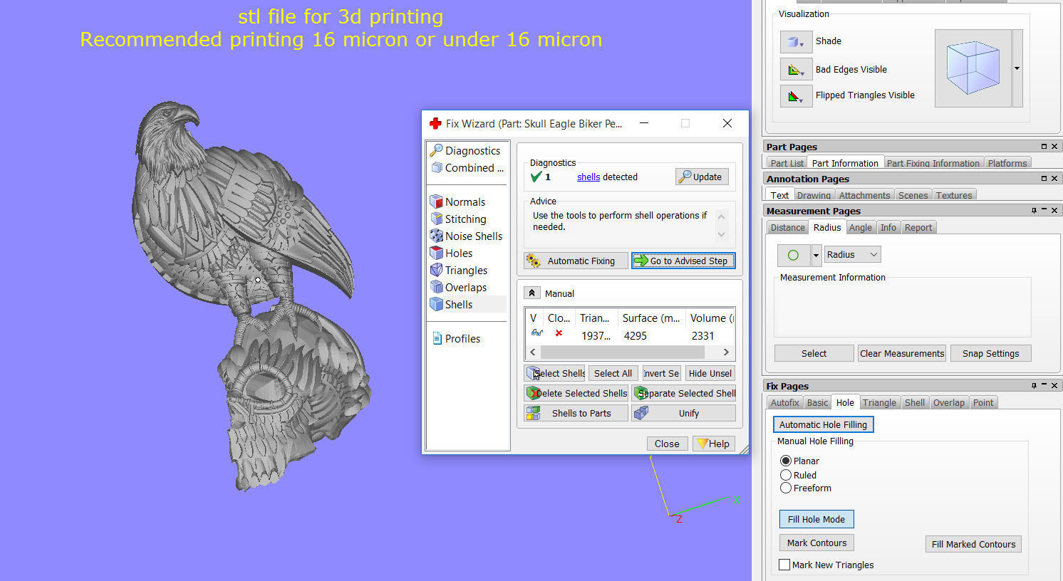 Harley Eagle Skull 3D print model_2
