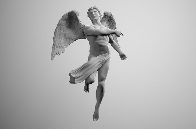 Angel Statue 3D print model