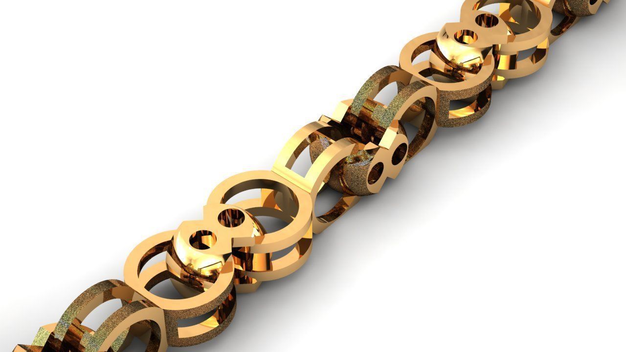 Eslabon para cadenas chain link E2016-57 3D print model_1