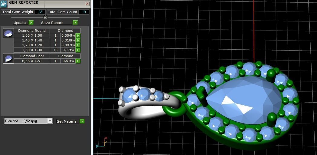 Pendant Model 1139 3D print model_3