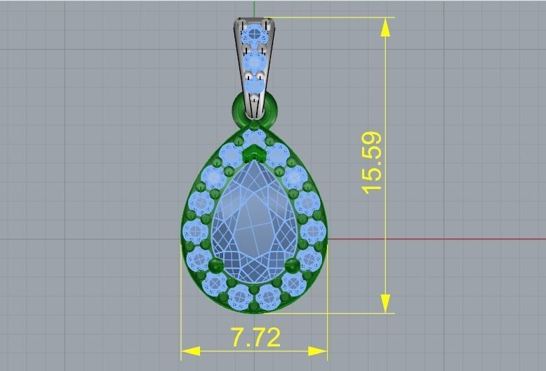 Pendant Model 1139 3D print model_4