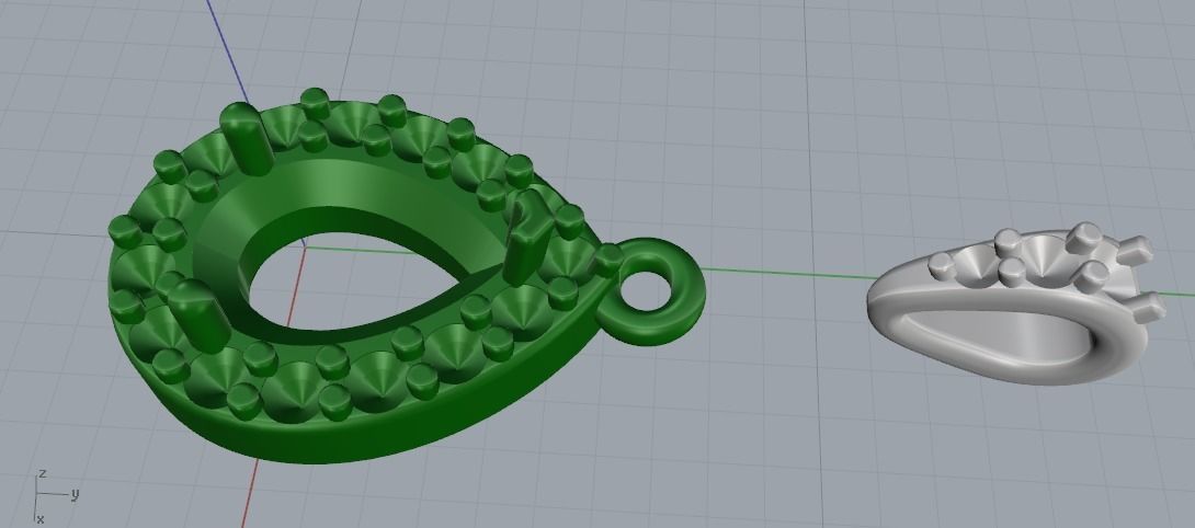 Pendant Model 1139 3D print model_6
