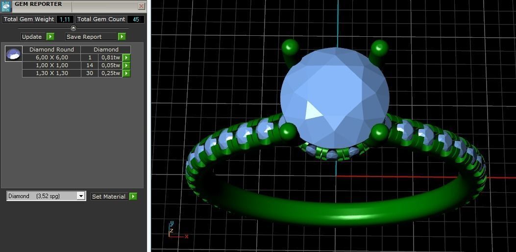 Soliter ring Model 1134 3D print model_3