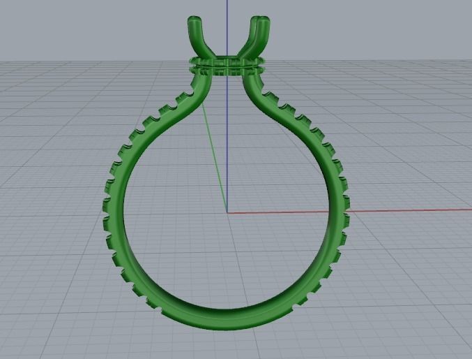 Soliter ring Model 1134 3D print model_7