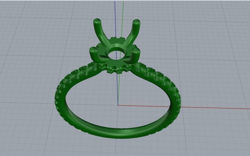Soliter ring Model 1134 3D print model_6