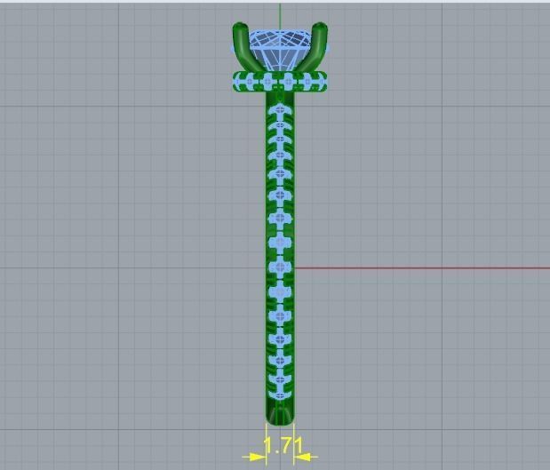Soliter ring Model 1134 3D print model_5