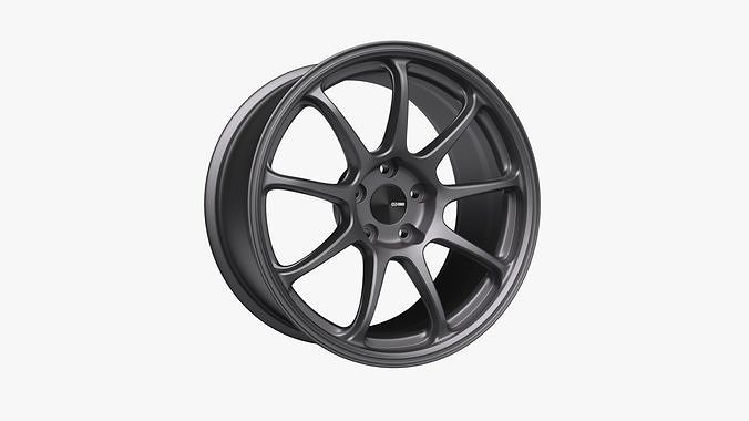 Enkei PF09 Wheel Rim 3D model