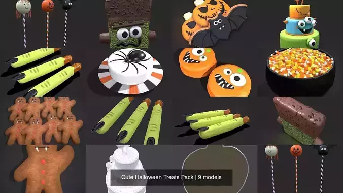Cute Halloween Treats Pack