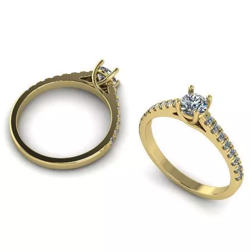 Soliter ring Model 1146 3D print model_0