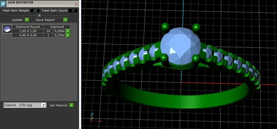 Soliter ring Model 1146 3D print model_3