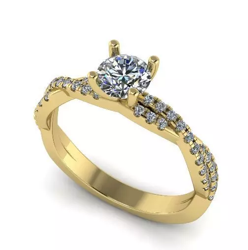 Soliter ring Model 1145 3D print model_0