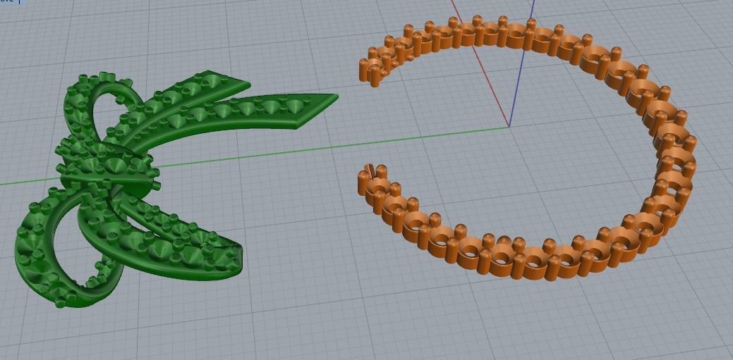 Bow with stones Model 1144 3D print model_5