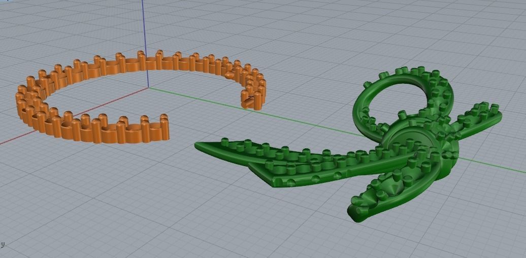 Bow with stones Model 1144 3D print model_7