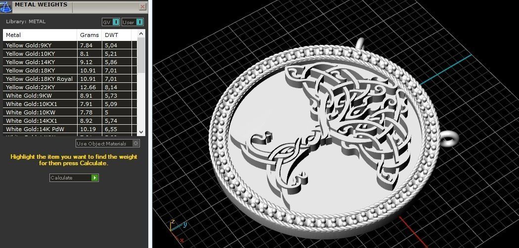 Pendant tree of life Model 1143 3D print model_2