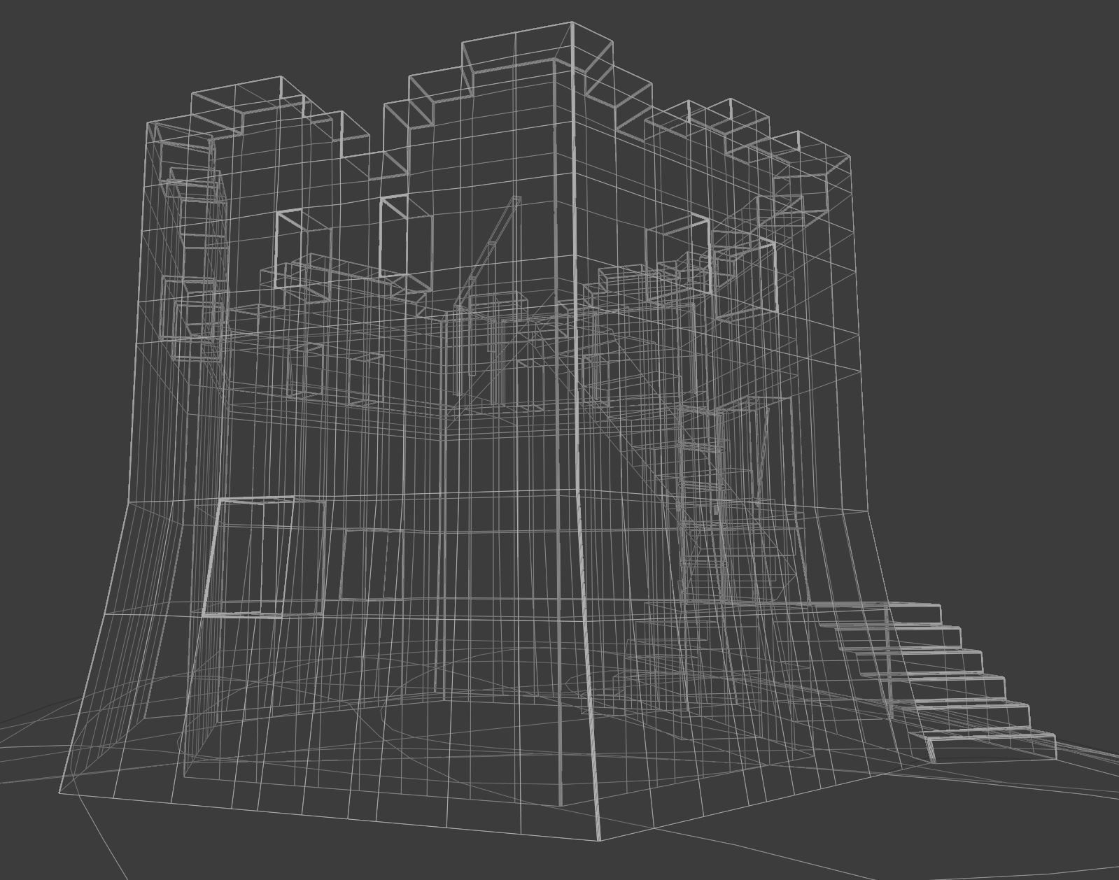 Jaizkibel Tower 3D model_9