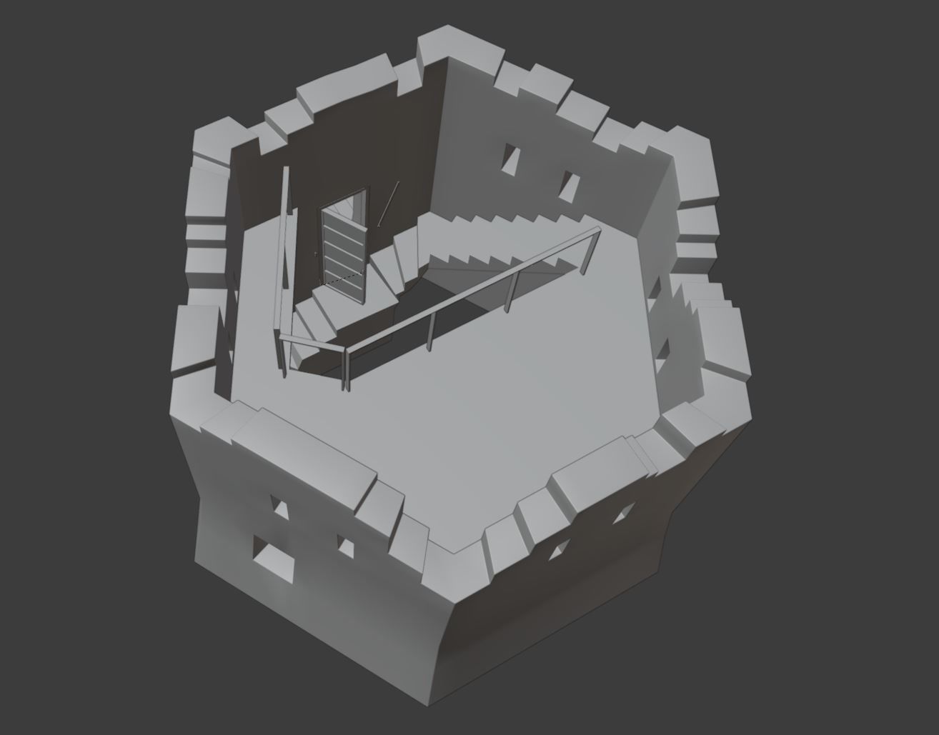 Jaizkibel Tower 3D model_4