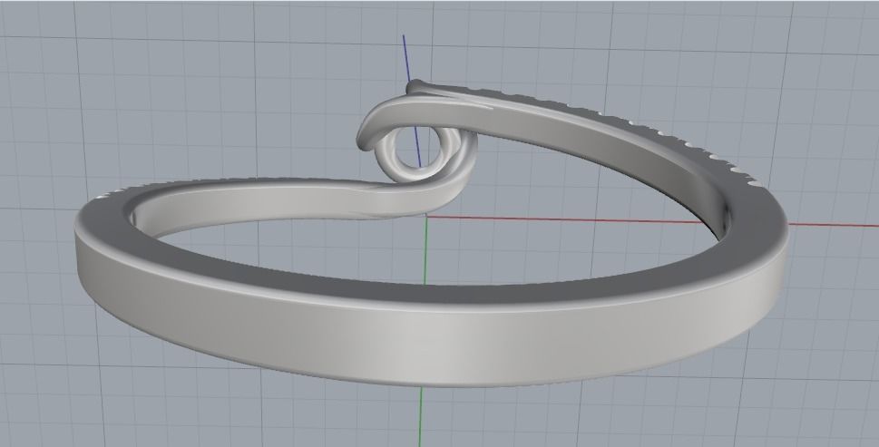 Soliter ring Model 1171 3D print model_7