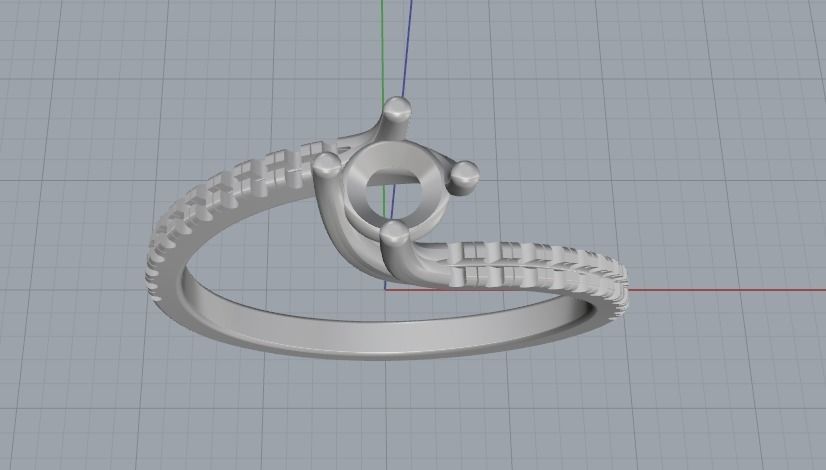 Soliter ring Model 1171 3D print model_5