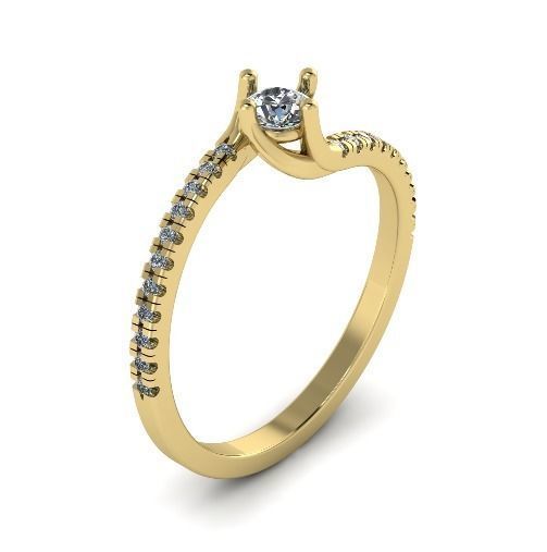 Soliter ring Model 1171 3D print model_1