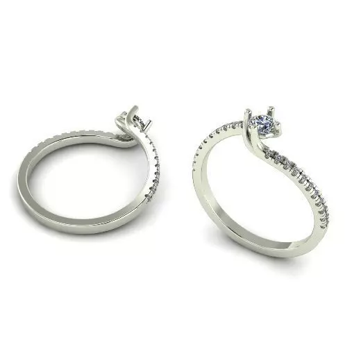 Soliter ring Model 1171 3D print model_0