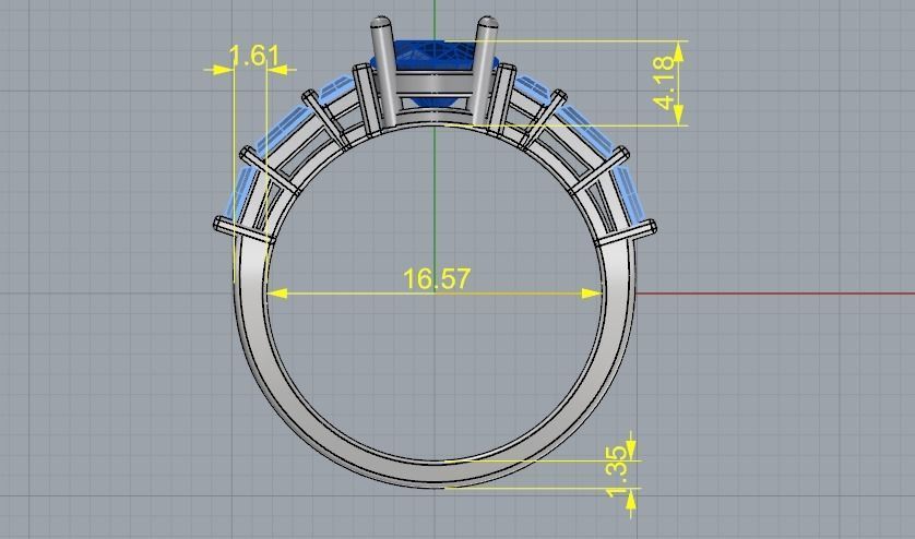 Ring Model 1166 3D print model_4