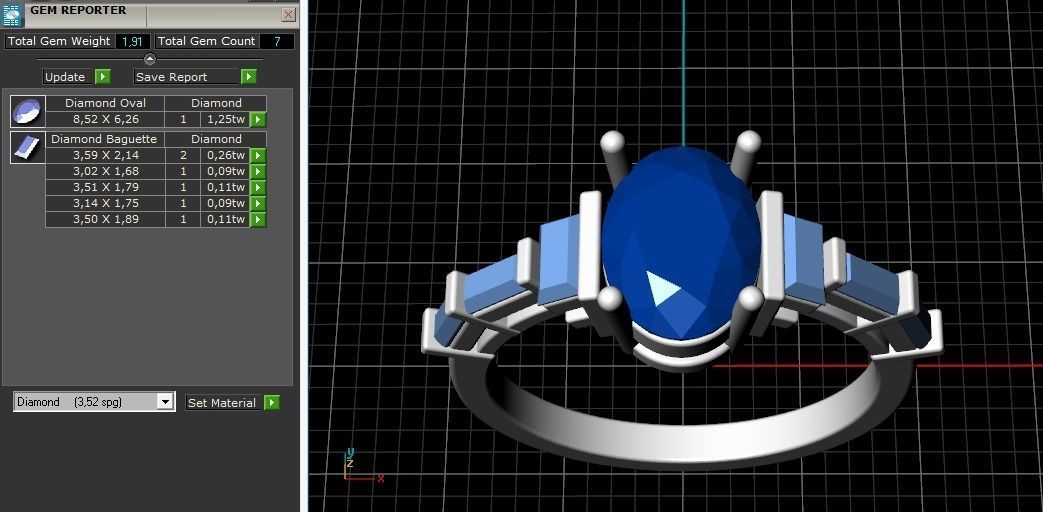 Ring Model 1166 3D print model_3