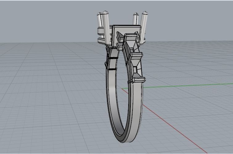Ring Model 1166 3D print model_7