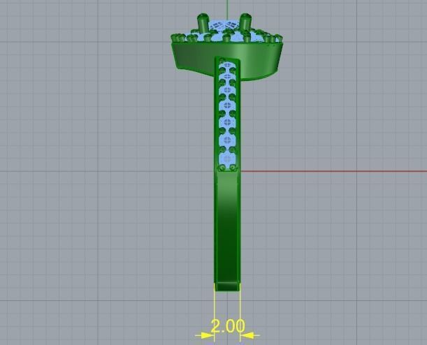 Heart ring Model 1165 3D print model_5