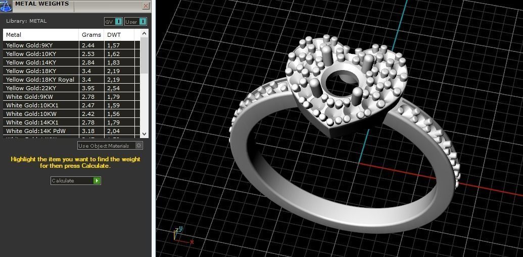 Heart ring Model 1165 3D print model_2