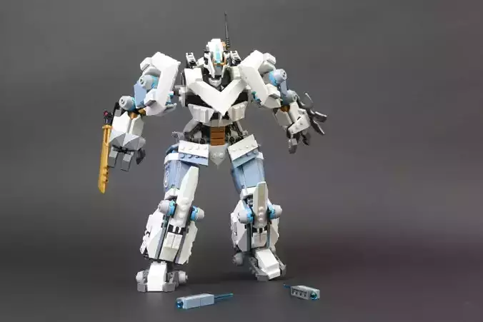 Zanes Titan Mech Battle Ninjago Set 71738 Low-poly 3D model