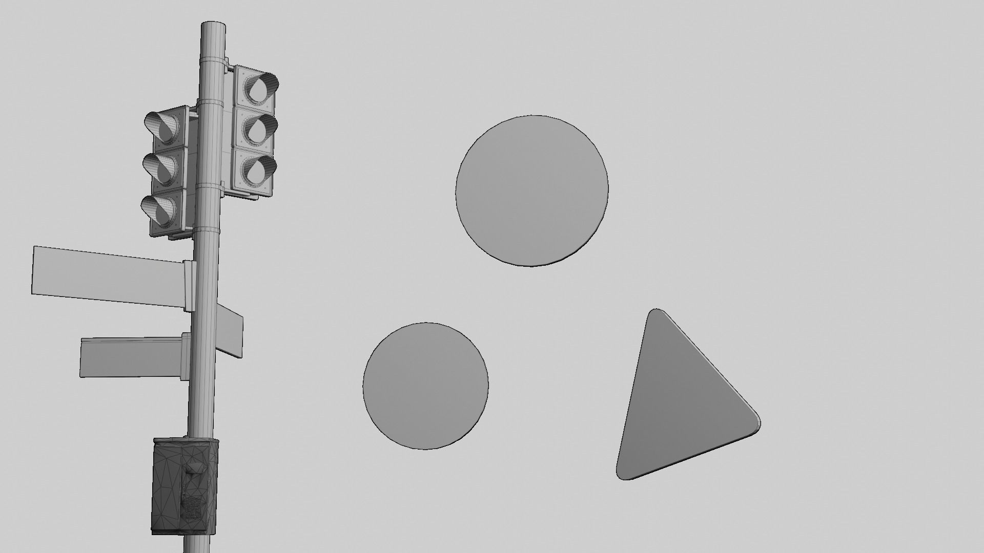 Signs Asset Pack Low-poly 3D model_7