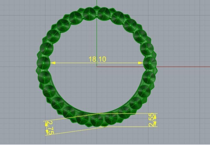 Ring Model 1180 3D print model_4